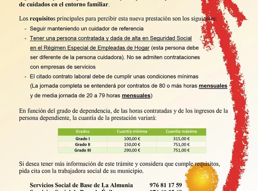 Nuevas ayudas para personas en situación de dependencia